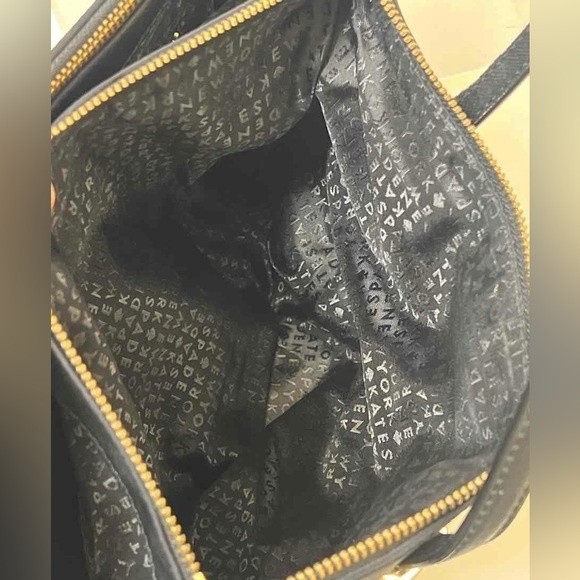 Kate Spade Wilson Road Embellished Alyse Satchel Tote Black Handbag - Picture 7 of 11